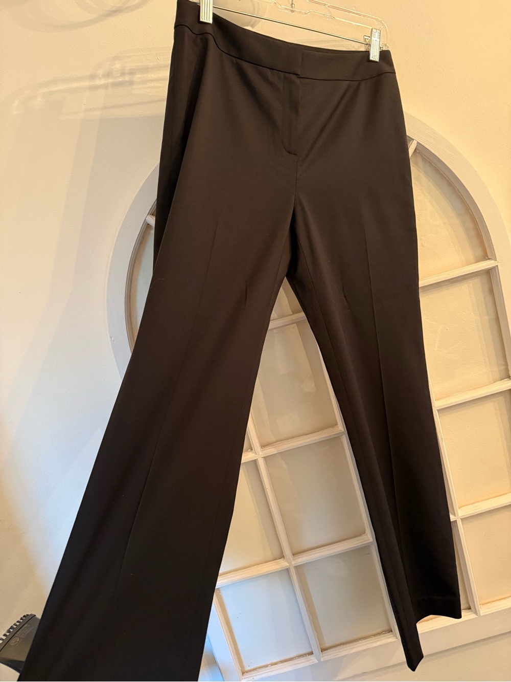 Lafayette 148 New York Black Wide-Leg Dress Pants